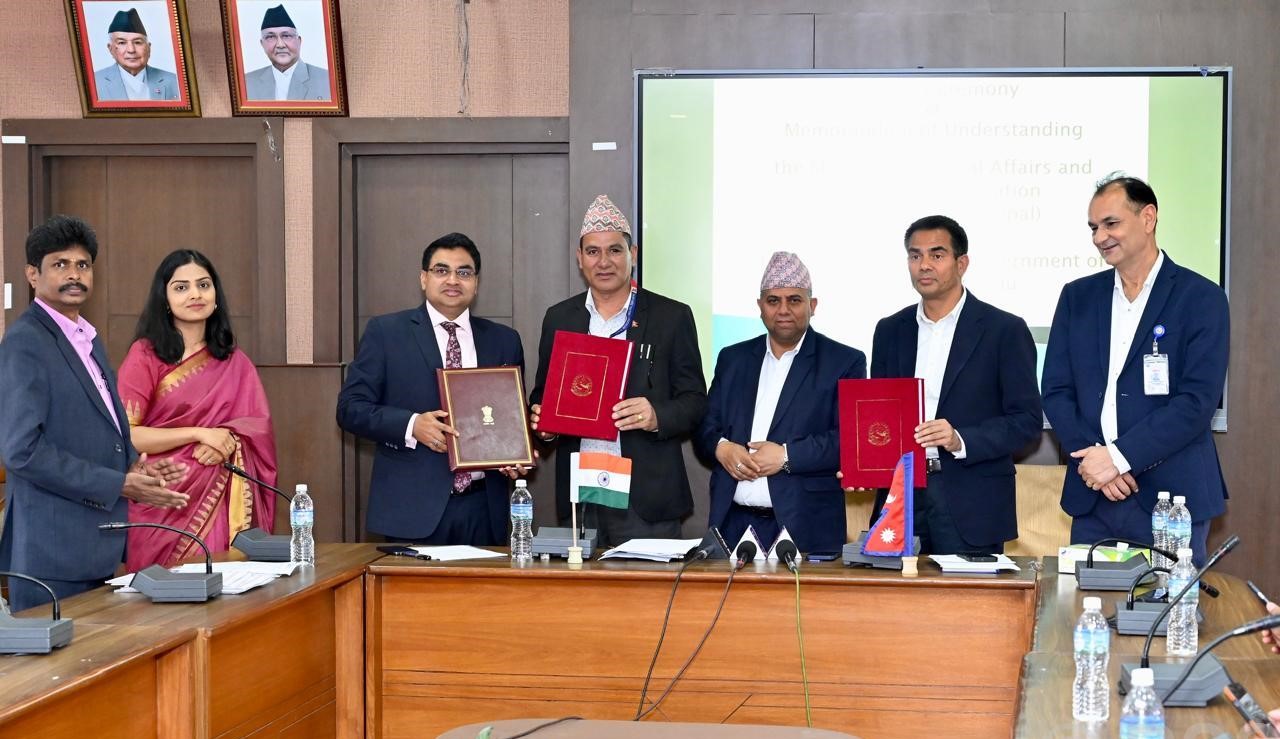 भारत सरकारको सहयोगमा निर्माण हुने १० परियोजनाको समझदारी–पत्रमा हस्ताक्षर