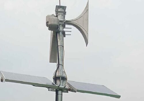 तालगाउँमा बाढीको पुर्वसुचना दिन साइरन जडान
