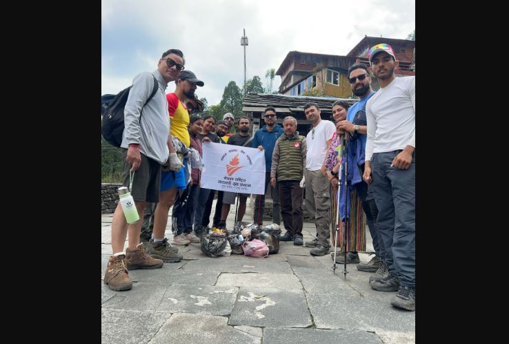 मारवाडी युवा संगठनद्वारा अन्नपूर्णा बेस क्याम्पमा ट्रेकिङ तथा सरसफाई