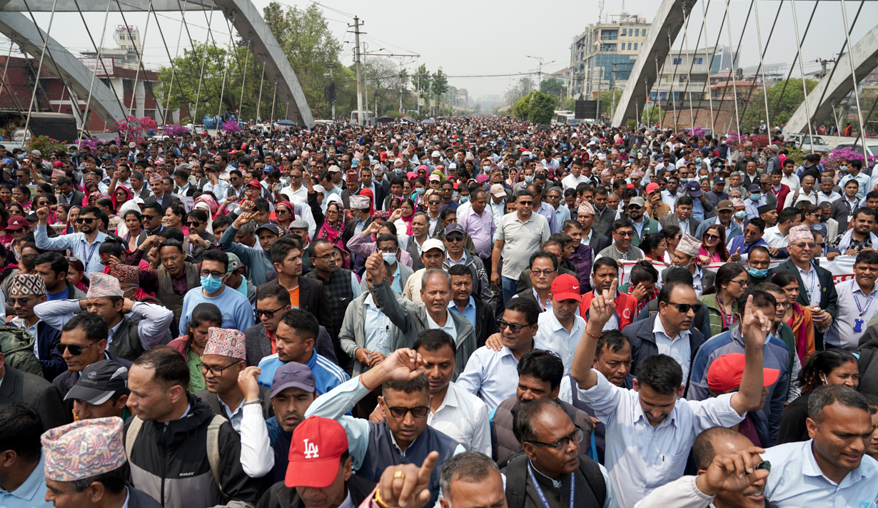 शिक्षक आन्दोलनको समय परिर्वतन