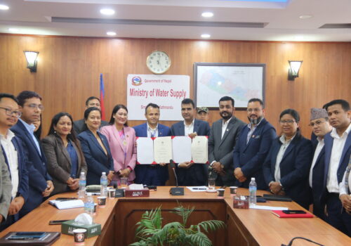 खानेपानी मन्त्रालय र कर्णाली प्रदेश जलस्रोत मन्त्रालयबीच सम्झौता