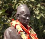 सत्यमोहन जोशीको अर्धकदको शालिक अनावरण