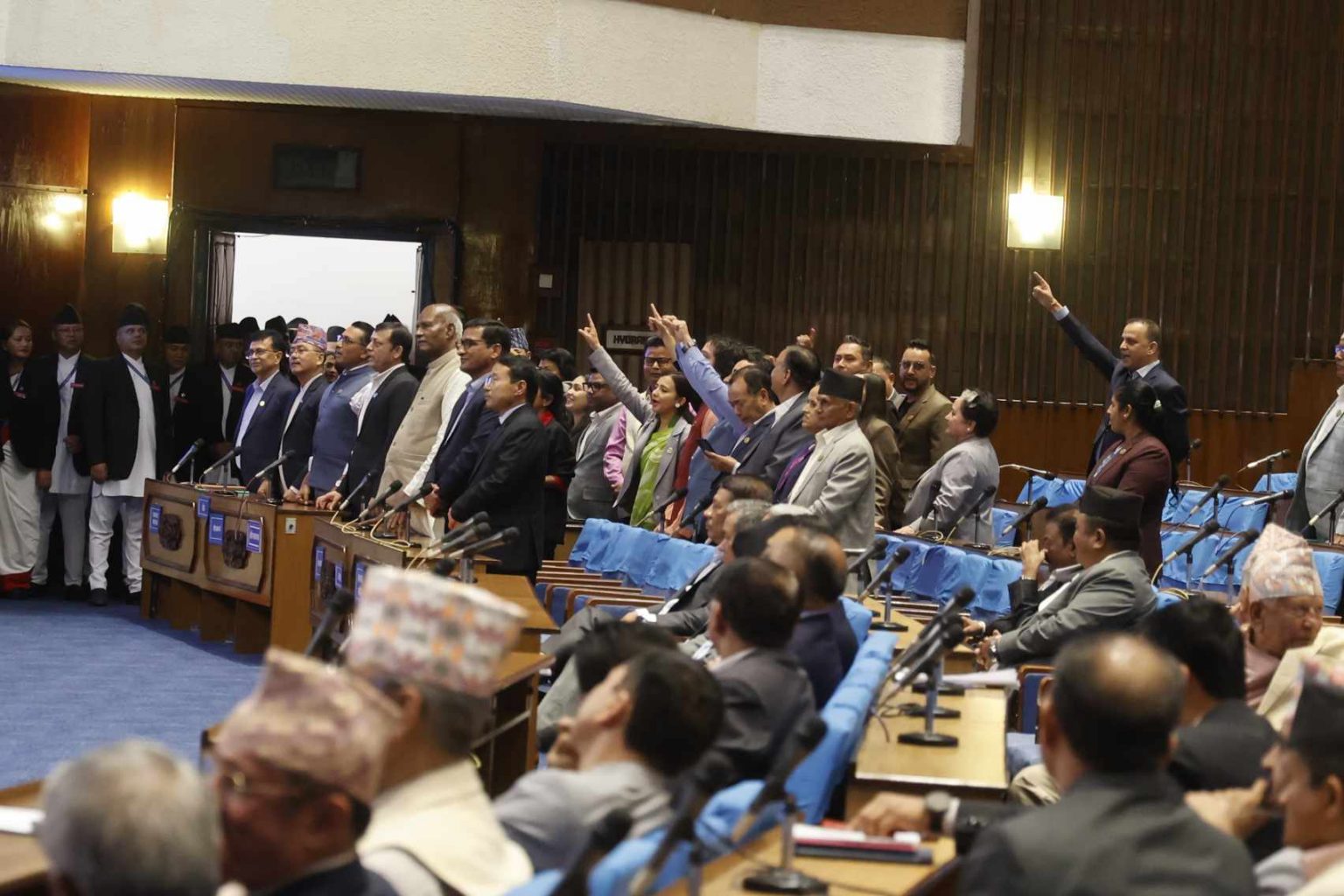 विपक्षी दलको अवरोधपछि संसद बैठक आधा घण्टाको लागि स्थगित