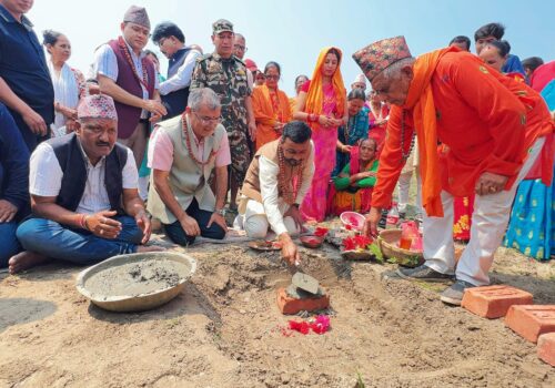 मोरङको रङ्गेली दोस्रो खानेपानी आयोजनाको शिलान्यास, ३१ सय भन्दा बढी घरधुरी लाभान्वित हुने
