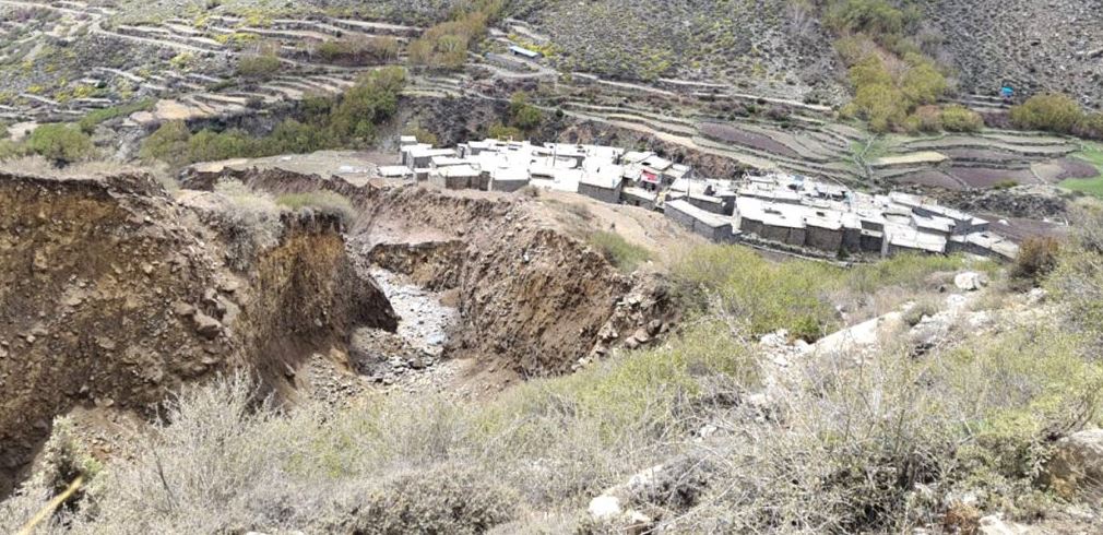 बाढी आएको हुम्लाको तिल गाउँ हिमपहिरोको उच्च जोखिममा
